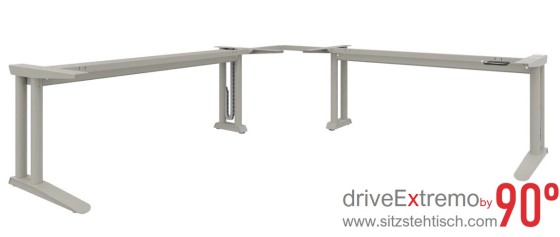 Winkelschreibtischgestell 90° Grad elektrisch höhenverstellbar für große und schwere Tischplatten !