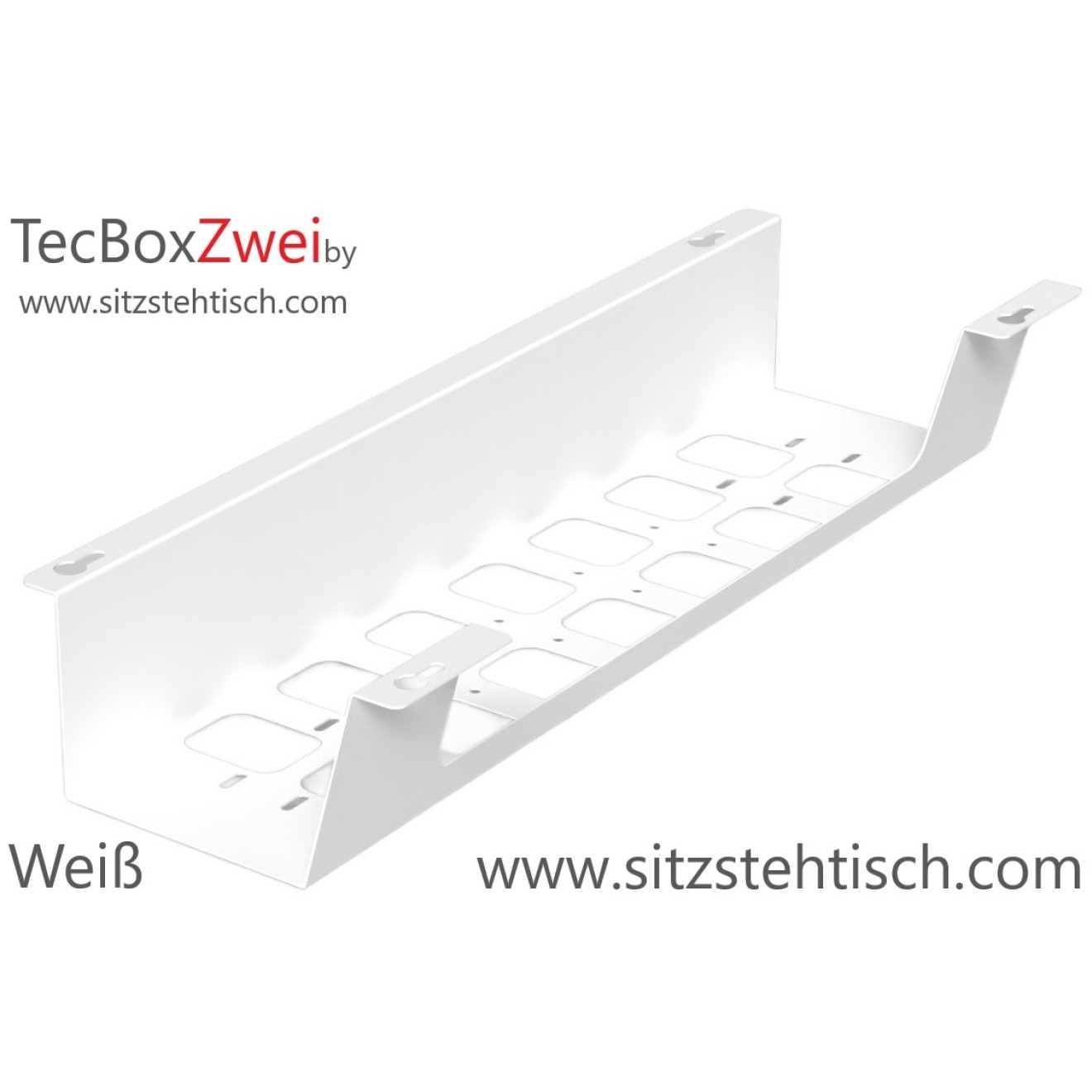 Kabelwanne - Kabelkanal TecBox2 - Weiß