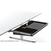 Laptopschublade "2014" abschließbar Unterbau für Schreibtische - mit 2 großen Lüftungslöchern und Lüftungsschlitzen - für den Einbau von bis zu zwei USB Lüftern vorbereitet - in 3 Farben
