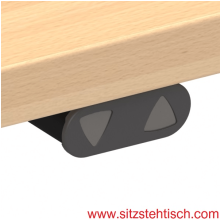 Stehpult - drivelight - (Monosäule) elektrisch höhenverstellbar mit Tischplatte 80 x 60 cm in Buche oder Weiß - Höhe 72 bis 120 cm - Optional : Akku und Rollen - Conset