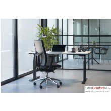 Bürostuhl -ExtraComfortAlu- mit elektrisch höhenverstellbaren Schreibtisch