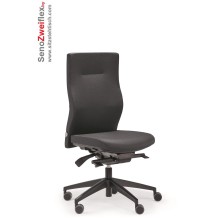 Bürostuhl Seno 2 Flex mit bewegliche Sitzfläche - Belastbarkeit bis 120 kg - Punkt-Synchronmechanik, hohe Rückenlehne - 5 Jahre Garantie - Grau
