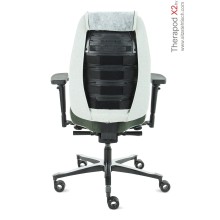 Bürostuhl Therapod X2 mit Bio Sitz weich - Bezug Mirage schwarz - Synchronmechanik, Sitztiefenverstellung, Federkrafteinstellung und Sitzneigeverstellung - 125 kg Tragkraft - 15 Jahre Garantie - 7000190C