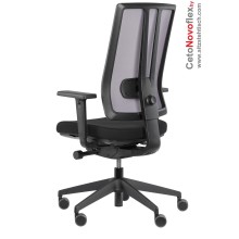 Bürostuhl Ceto Novo flex - Belastbarkeit bis 120 kg - Punkt-Synchronmechanik, bewegliche Sitzfläche, Sitztiefenverstellung, Rückenlehne Netz - Original Steifensand