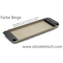 Filz Schublade Slim für Schreibtische - zu 70 % aus recycelbarem Kunststoff - Innenmaße: 43 mm x 562 mm x 258 mm H/B/T - in 4 Farben