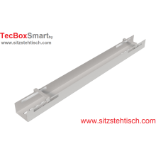Kabelwanne TecBoxSmart abklappbar - 1150 mm lang - Silber