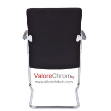 Konferenzstuhl -ValoreChrom- Freischwinger mit Armlehnen - in 4 Farben