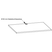 Plattenform Rechteck 1000 x 800 x 25 mm Breit/Tiefe/Höhe - Conset