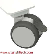 Stehpult - drivelight - (Monosäule) elektrisch höhenverstellbar mit Tischplatte 100 x 80 cm in Buche oder Weiß - Höhe 72 bis 120 cm - Optional : Akku und Rollen - Conset
