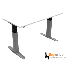 Schreibtisch elektrisch höhenverstellbar Tischplatte Weiß - 501-23 - Conset
