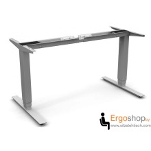 Schreibtischgestell elektrisch höhenverstellbar 100 kg Tragkraft - Silber