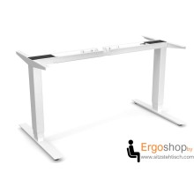 Schreibtischgestell elektrisch höhenverstellbar 100 kg Tragkraft - Weiß