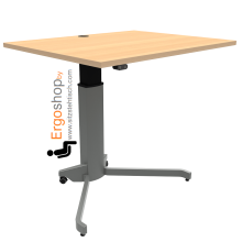 Sitz-Steh-Tisch elektrisch höhenverstellbar in Buche von Conset