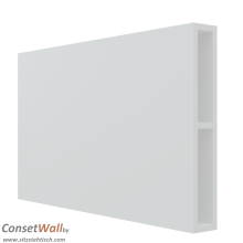 Wandschreibtisch - Wall - elektrisch höhenverstellbar - mit großer elektrisch klappbarer Tischplatte 100 x 60 cm - Farbe Weiß - Höhe 65 - 130 cm cm verstellbar - Conset - WALL 7W080-50 WF
